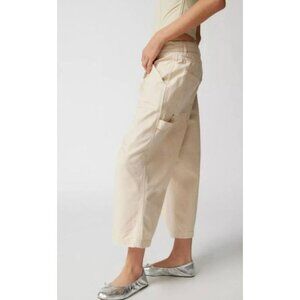 Urban Outfitters BDG Meg Beige Sand Brown Wide Leg Carpenter Pants NWOT Size 12